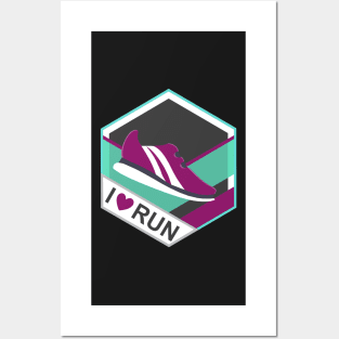 I love to run - Running Lovers Posters and Art